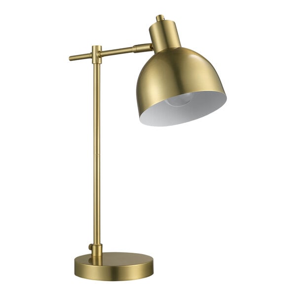 Globe Electric 45.7cm Vintage Desk Lamp Adjustable Matte Brass